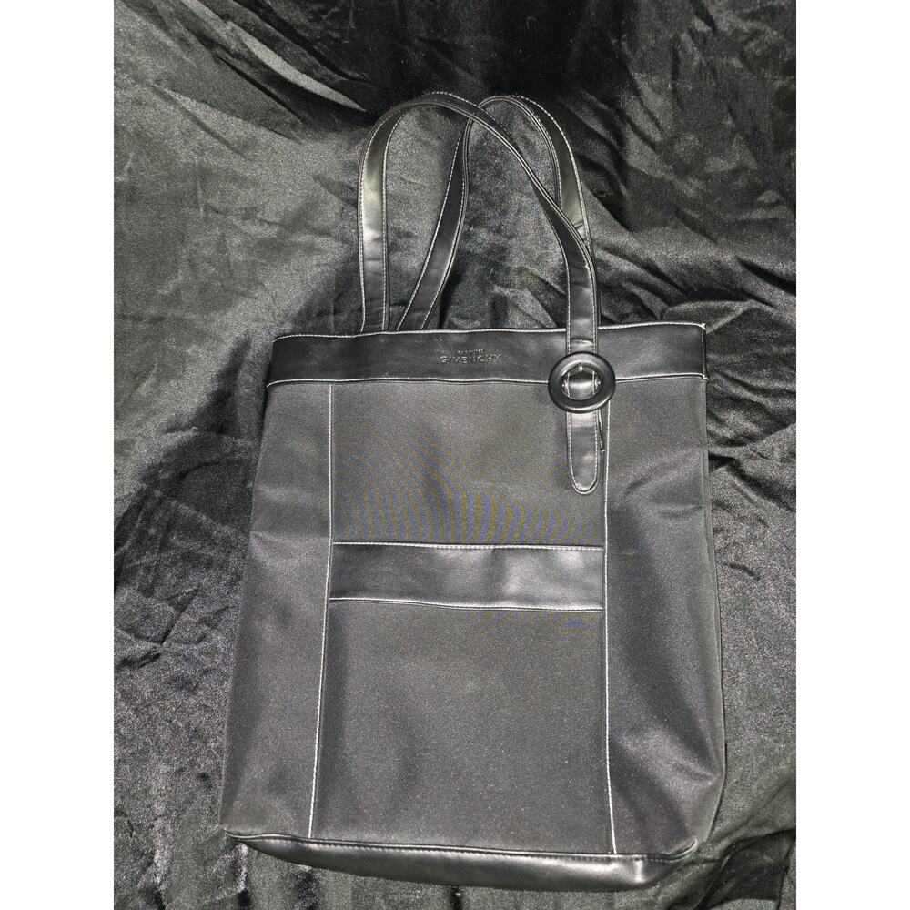 Givenchy Parfums Black Tote Bag Carrier Shoulder Bag Purse Striped